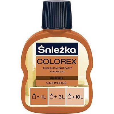 Барвник Sniezka Colorex, 100мл, 074 - коричневий 000005444 фото