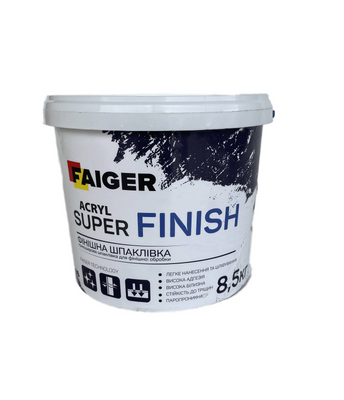 Шпаклівка фінішна FAIGER ACRYL SUPER FINISH 8,5 кг 000013914 фото