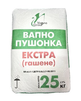 Вапно Пушонка 25кг 000005028 фото