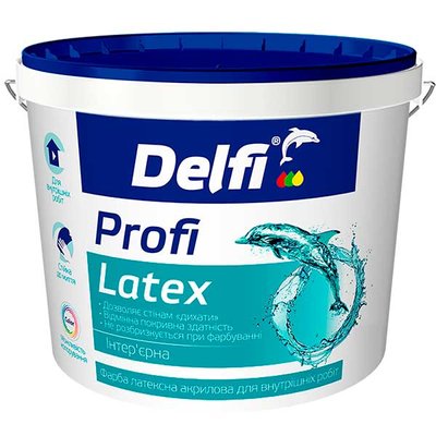 Фарба латексно - акрилова Delfi Profi Latex 1,4 кг 000008775 фото