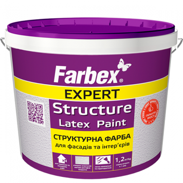 Фарба структурна латексна Farbex 14 кг 000012661 фото
