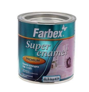 Емаль алкідна FARBEX ПФ-115 0.3 кг, коричнева 000005482 фото