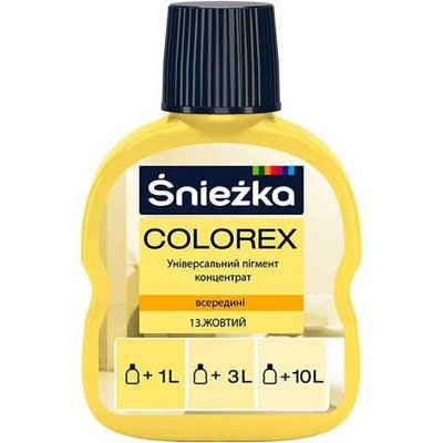 Барвник Sniezka Colorex, 100мл, 013 - жовтий 000005427 фото