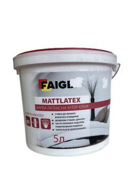 Фарба латексна FAIGER MATTLATEX 5л 000000830 фото