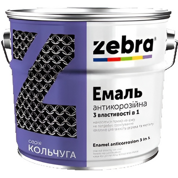 Емаль антикорозійна ZEBRA 3 в 1 2л, №55 Яскраво-жовта 000011420 фото