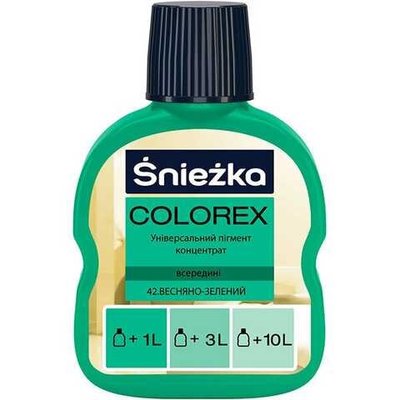 Барвник Sniezka Colorex, 100мл, 042 - весняна зелень 000005434 фото