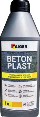 Для всіх видів бетону 1л BETON PLAST FAIGER (6 шт.уп.) 000000775 фото