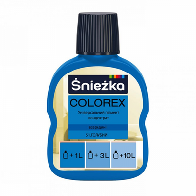 Барвник Sniezka Colorex, 100мл, 051 - блакитний 000005438 фото