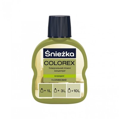Барвник Sniezka Colorex, 100мл, 072 - оливковий 000005443 фото